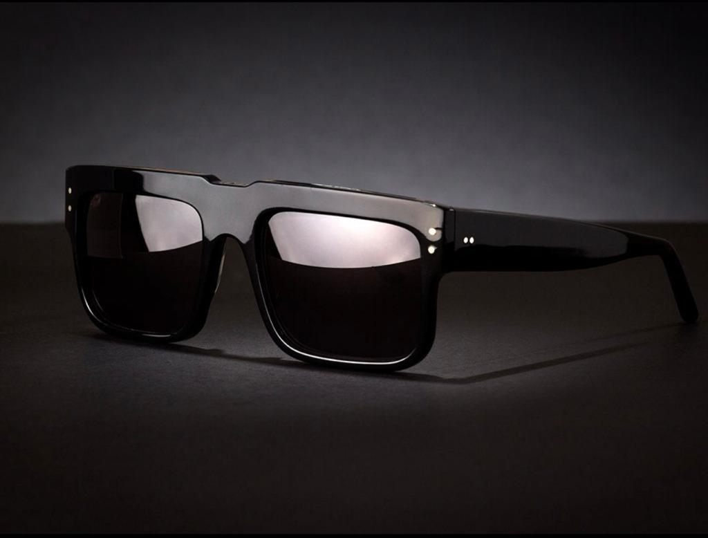 WILDE 168 BLACK CLASSIC POLISHED SUNGLASSES