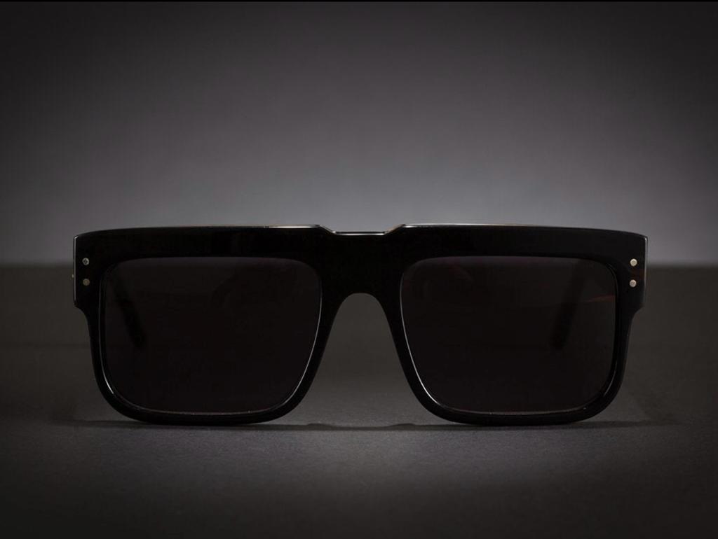 WILDE 168 BLACK CLASSIC POLISHED SUNGLASSES