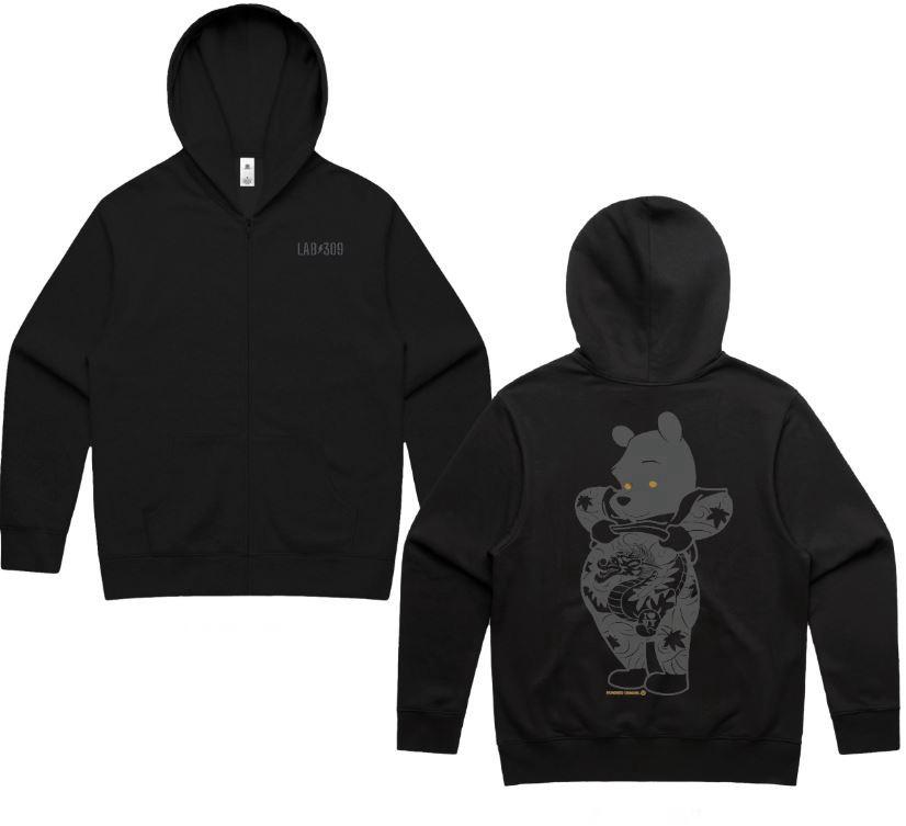 TATPOOH BLACK Zip Up Hoodie