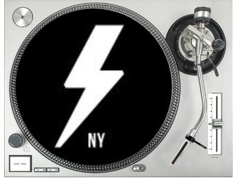 Turntable Slip mat, Lighthing Bolt Turntable slipmat , DJ Equipment, Vinyl Equipment