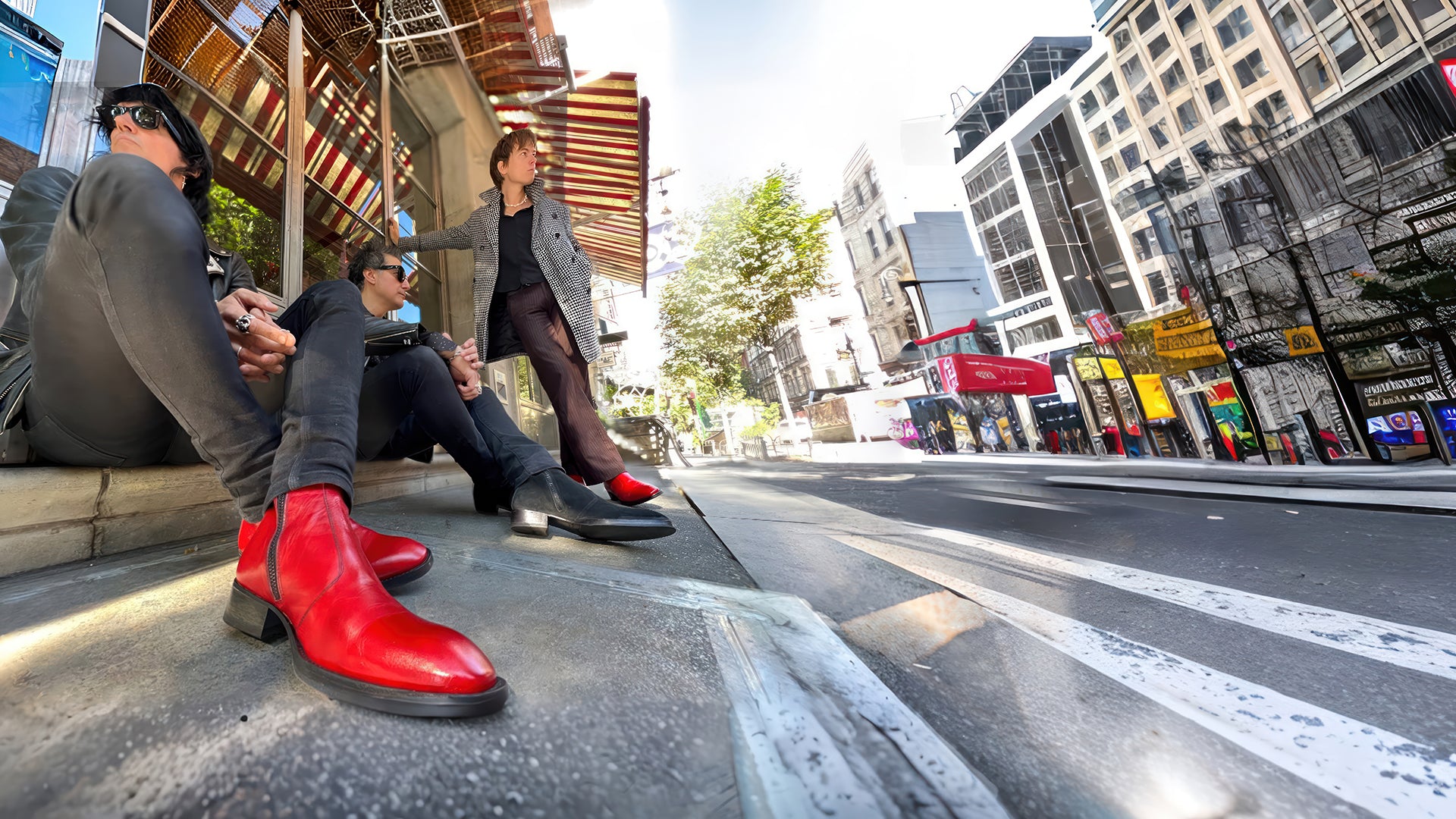 Chuck Bones From The CAST NYC wearing The Morrison Boot, leather boots, leather boots for men, fashion boots for men, rock n roll boots for men, The Morrison boot in Suede, NY, NYC, The cast NYC