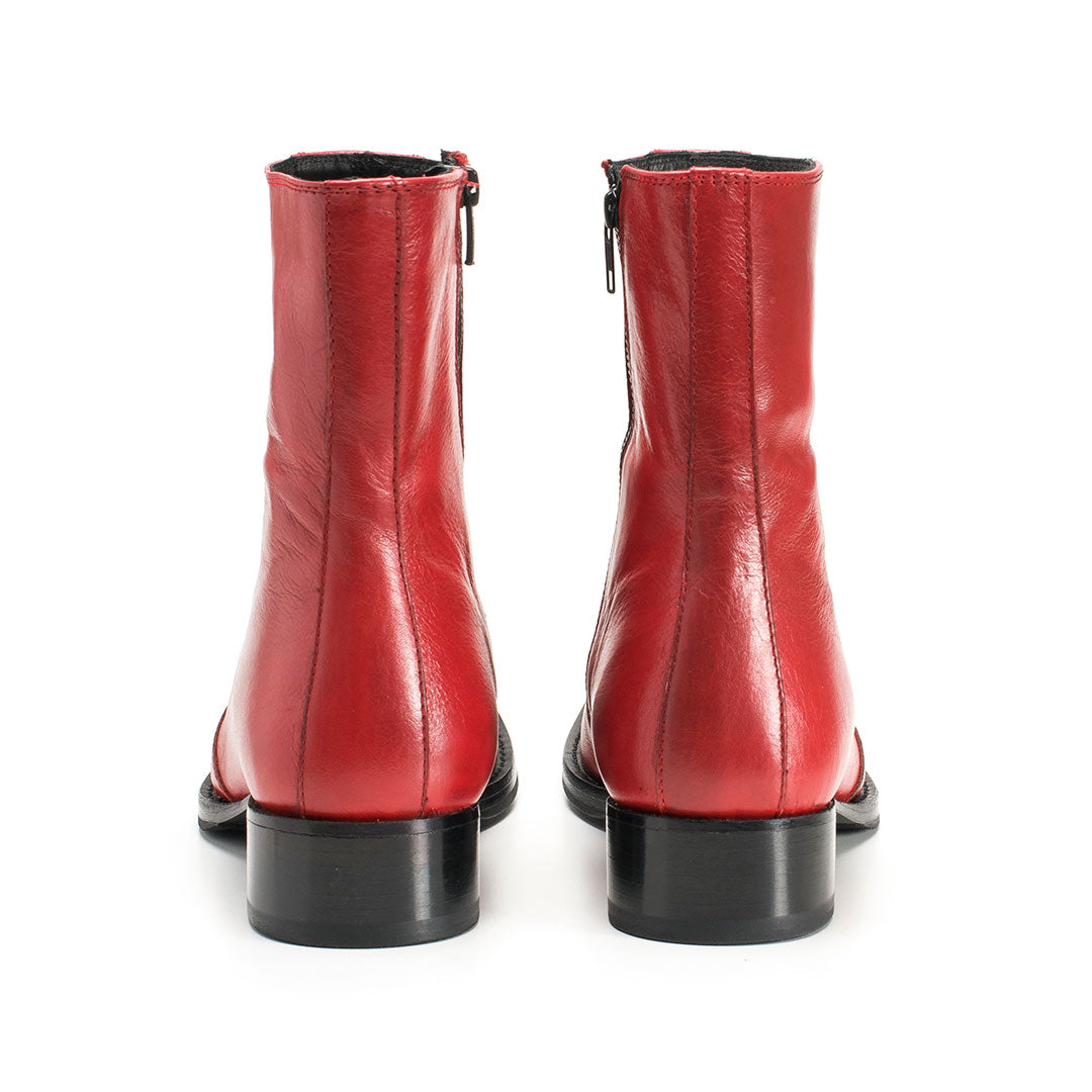 THE MORRISON BOOT RED LEATHER