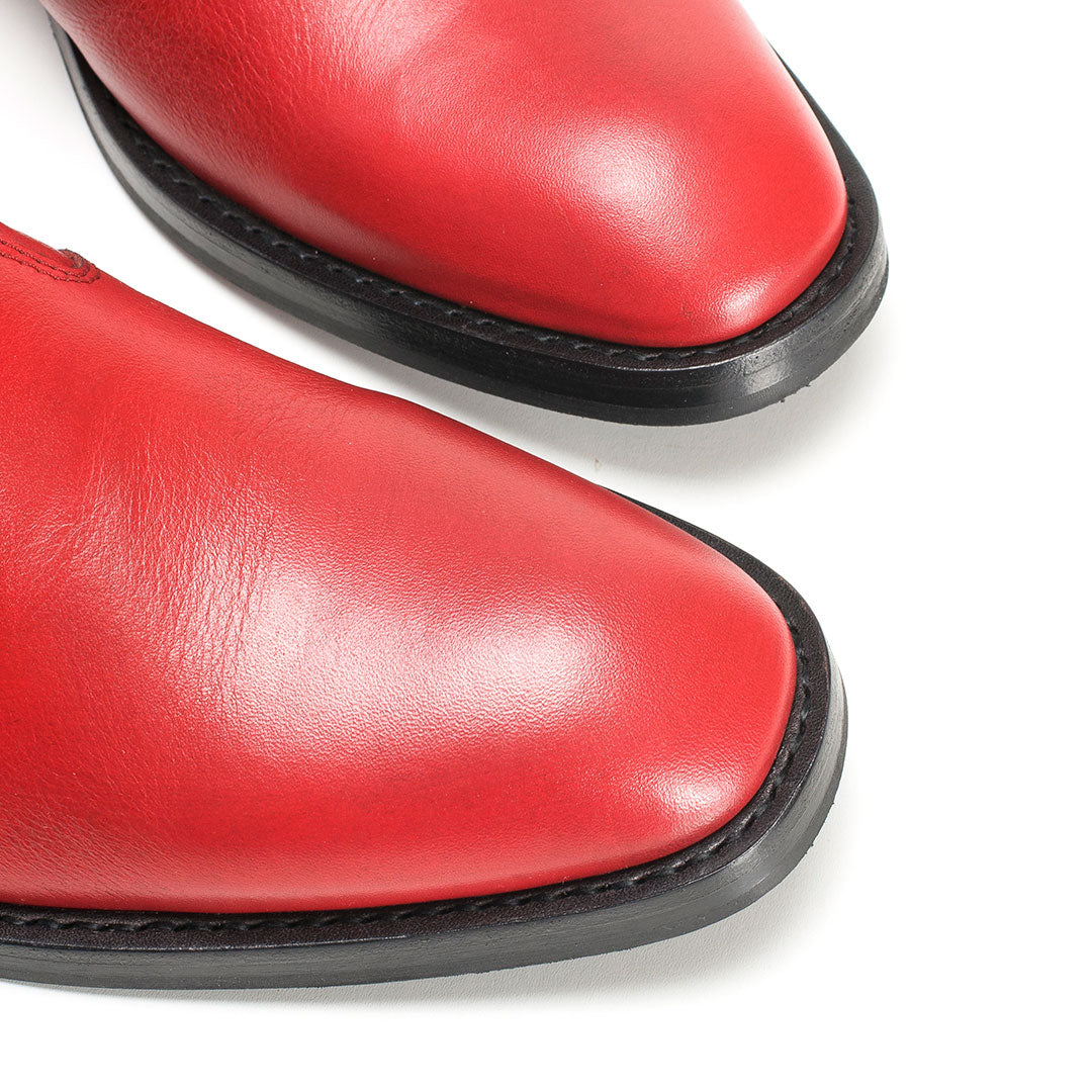 THE MORRISON BOOT RED LEATHER