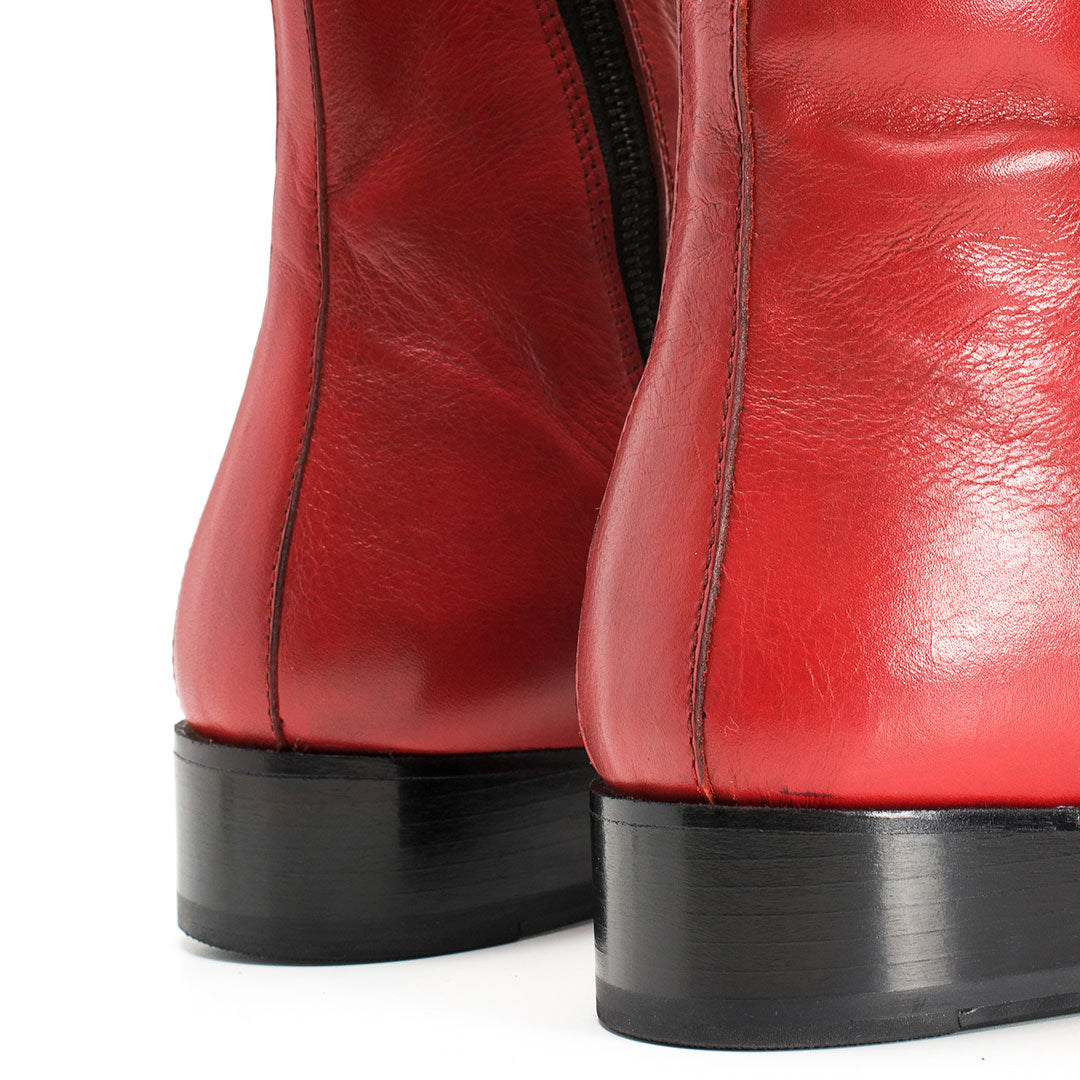 THE MORRISON BOOT RED LEATHER