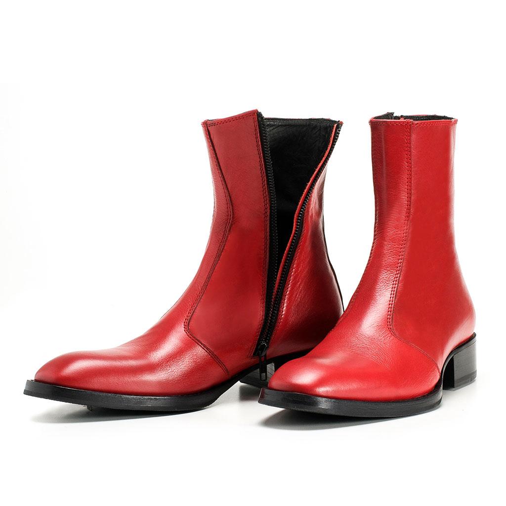 THE MORRISON BOOT RED LEATHER