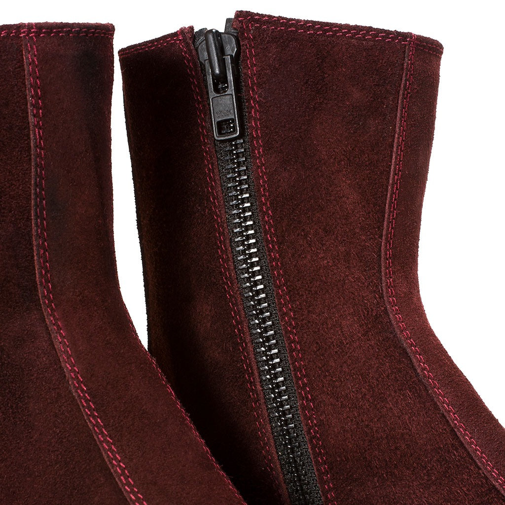 THE MORRISON BOOT BURGUNDY SUEDE