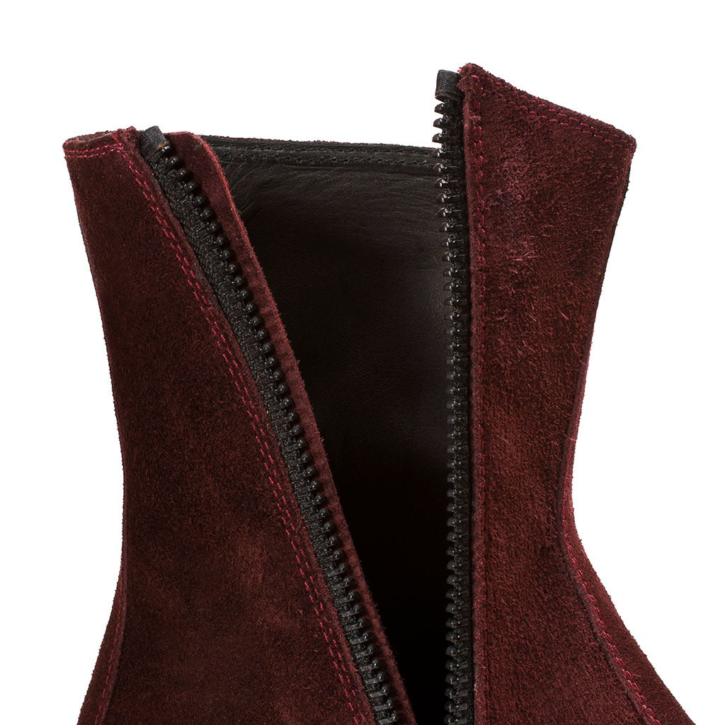 THE MORRISON BOOT BURGUNDY SUEDE