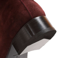 THE MORRISON BOOT BURGUNDY SUEDE