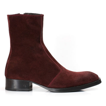 THE MORRISON BOOT BURGUNDY SUEDE