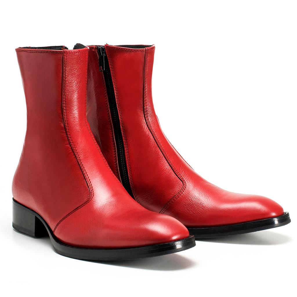 THE MORRISON BOOT RED LEATHER