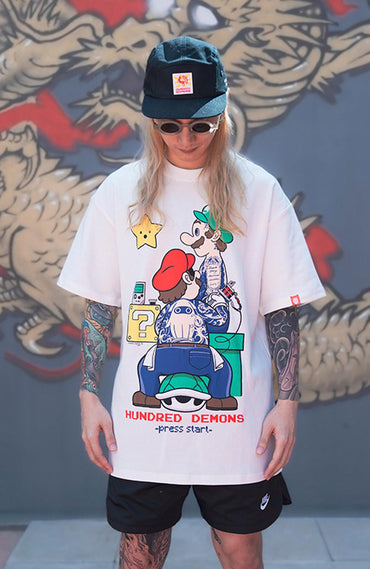 Super Tattoo Oversize T-Shirt White