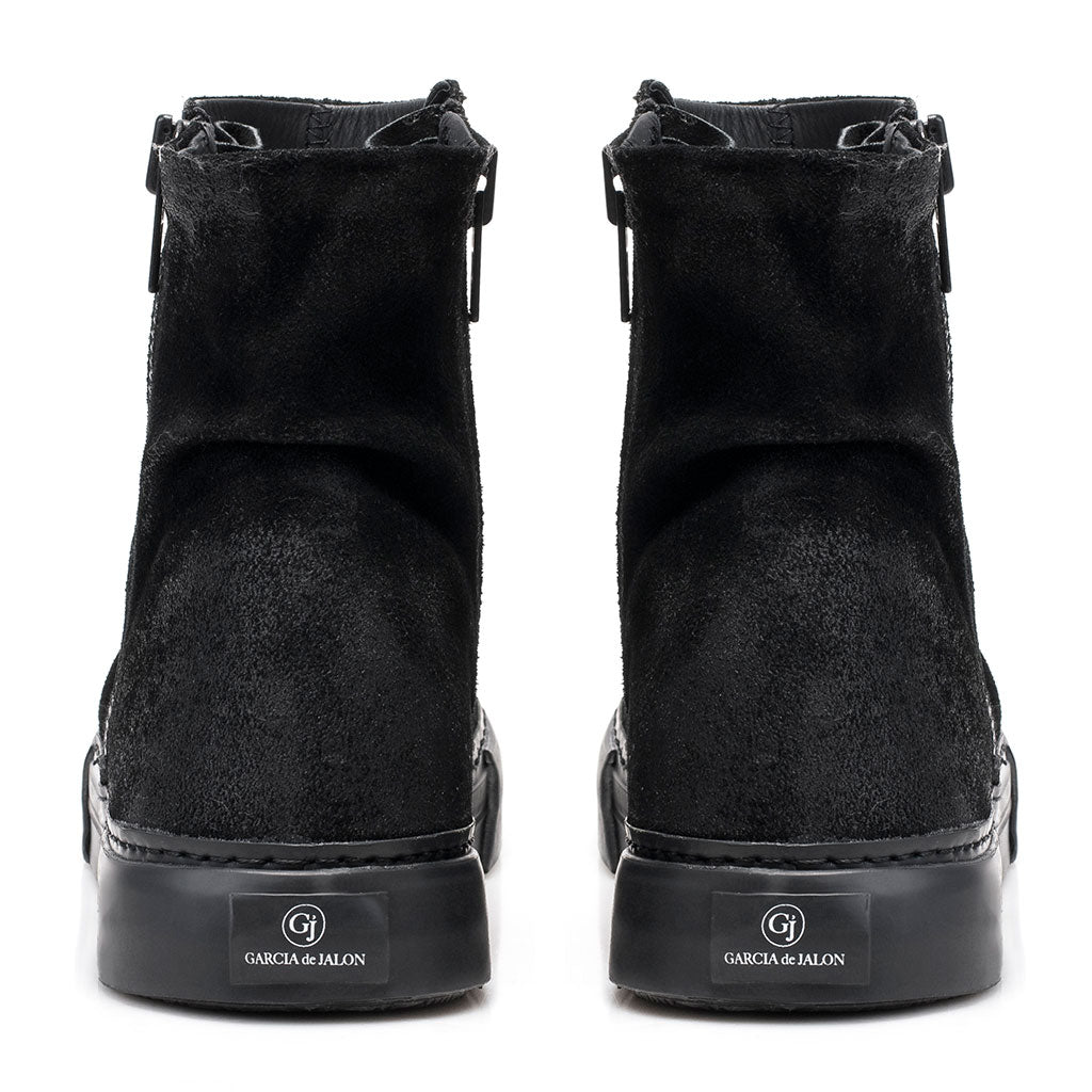 LAB309 Boots, Zorra Stereo, Double side Zip boot, Leather, Suede