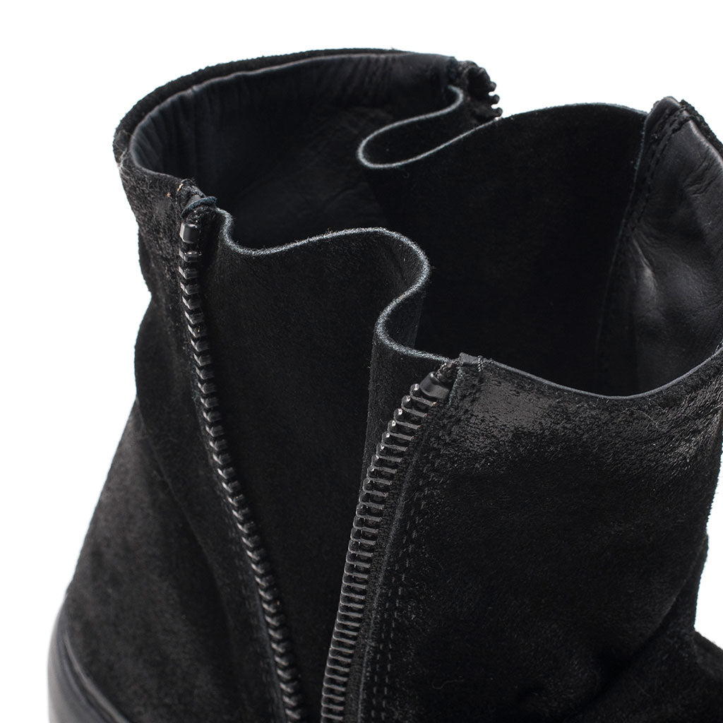 LAB309 Boots, Zorra Stereo, Double side Zip boot, Leather, Suede