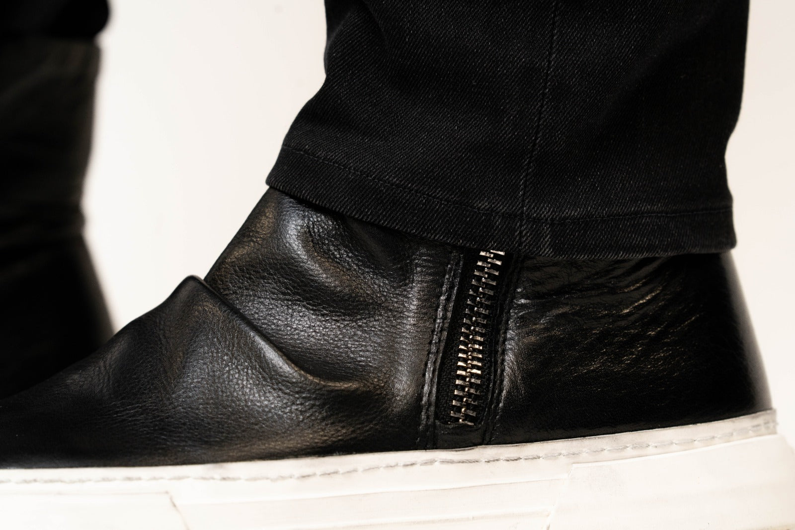 Zorra Stereo Boot, LAB309 boots, suede boots for men, double side zip boots, Orlando Palacios, Worth and Worth, NY, NYC, hat maker, Ciro Boot, Leather boot