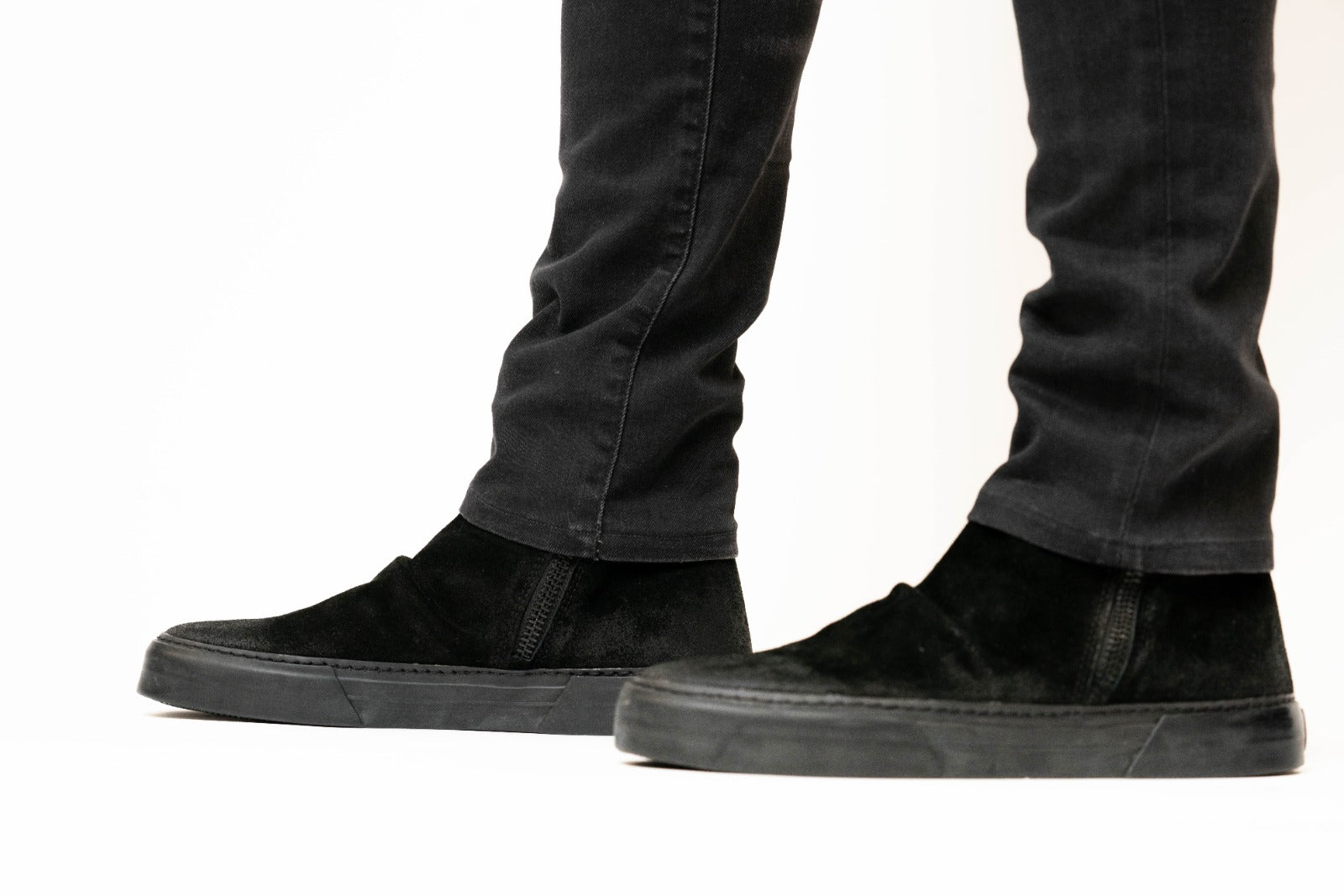 Zorra Stereo Boot, LAB309 boots, suede boots for men, double side zip boots, Orlando Palacios, Worth and Worth, NY, NYC, hat maker