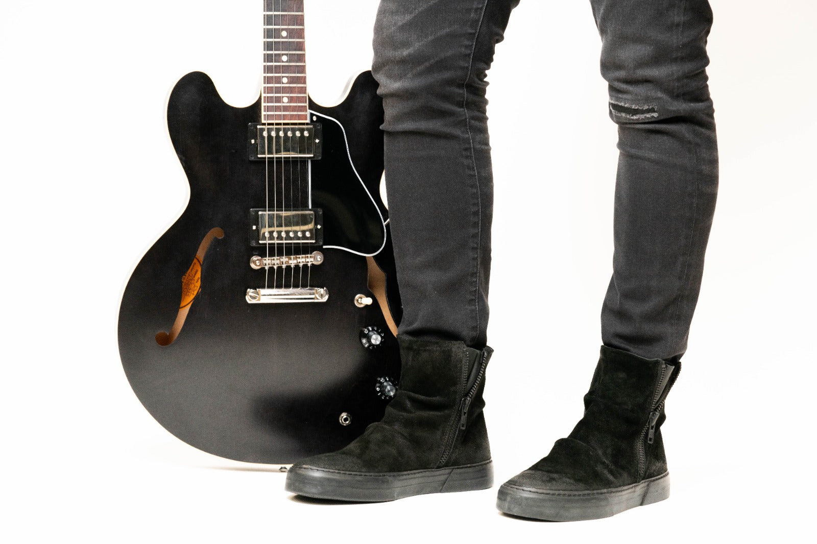 Zorra Stereo Boot, LAB309 boots, suede boots for men, double side zip boots 