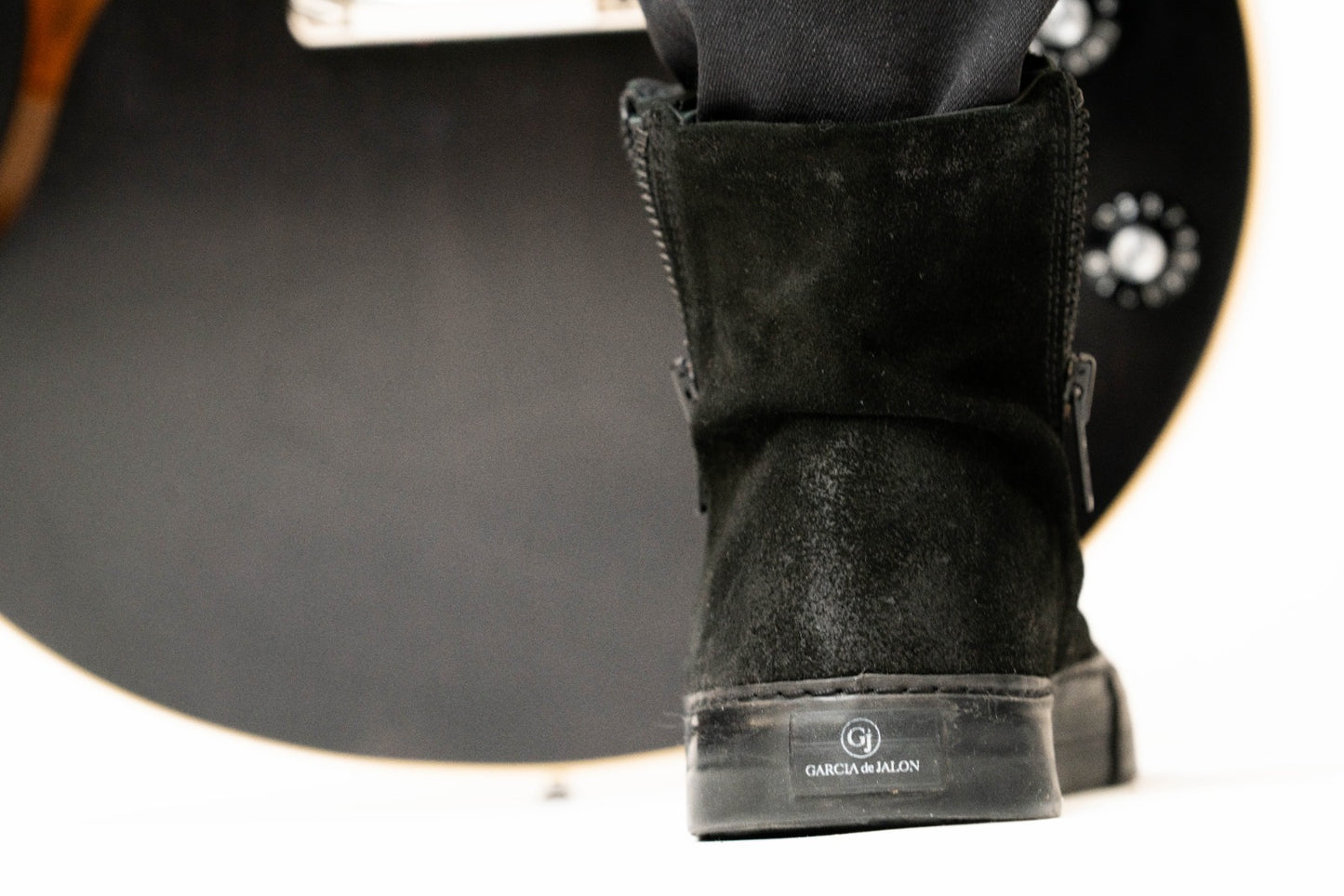 Zorra Stereo Boot, LAB309 boots, suede boots for men, double side zip boots 