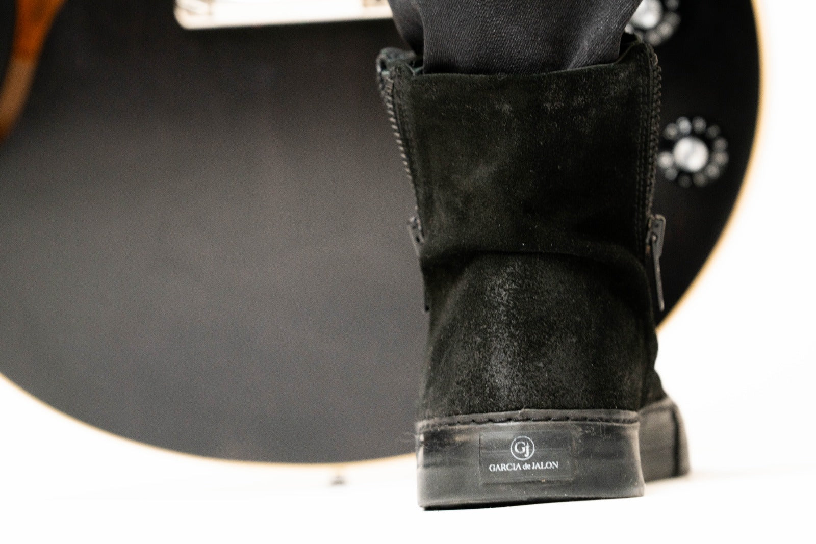 Zorra Stereo Boot, LAB309 boots, suede boots for men, double side zip boots 